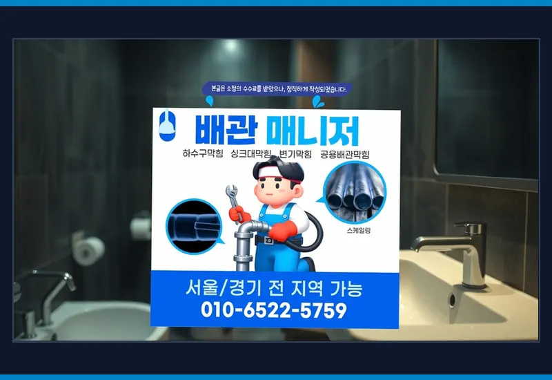 신림동 초고압 세척 배관 스케일링 현장 시공 사진