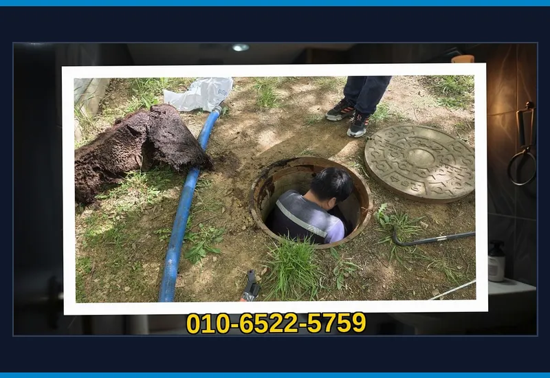 반포구동 욕실 바닥 유가 트랩 석회 통수 현장 시공 사진