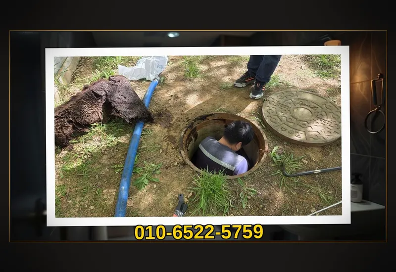 가산구동 아파트 공용 입상관 고압 세정 현장 시공 사진
