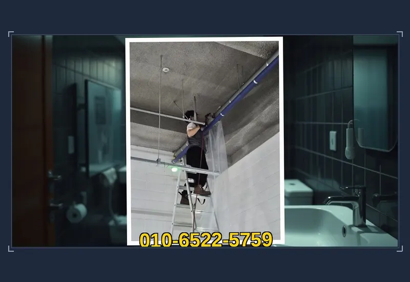 부천 심곡본동 외부 우수관 맨홀 슬러지 준설 현장 시공 사진