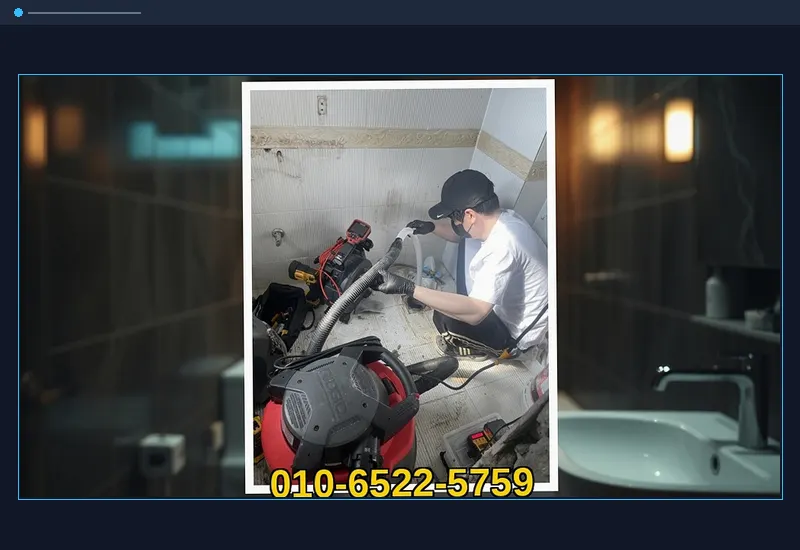 종로 혜화동 아파트 공용 입상관 고압 세정 현장 시공 사진