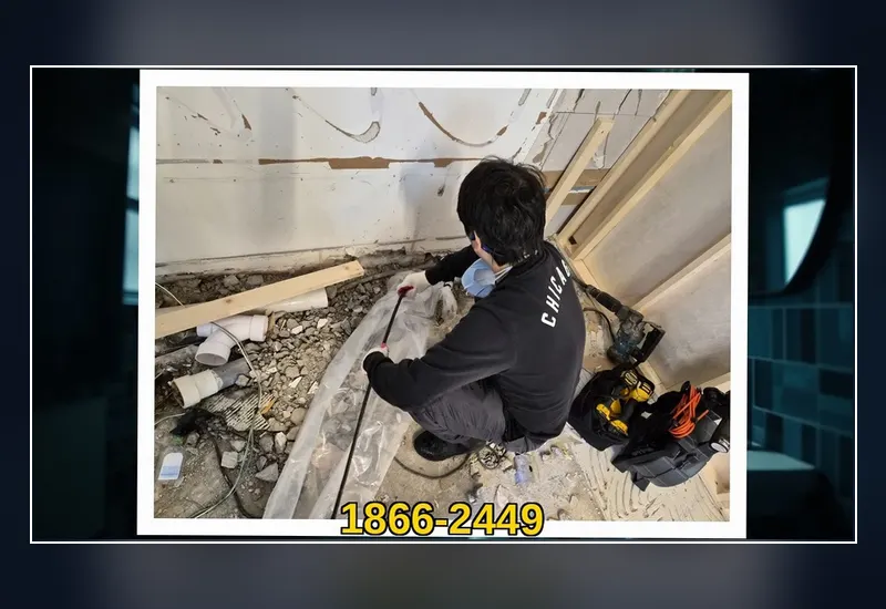가산 가산동 싱크대 하부 배관 유지방 분쇄 현장 시공 사진