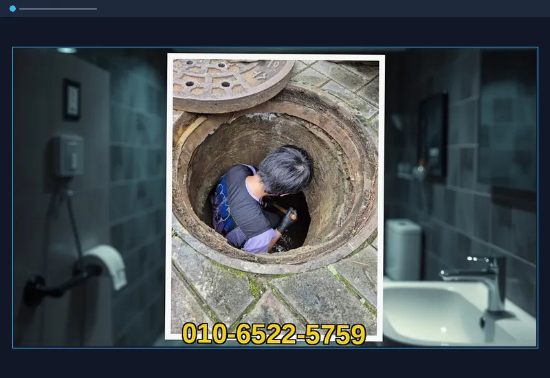 목동 초고압 세척 배관 스케일링 현장 시공 사진