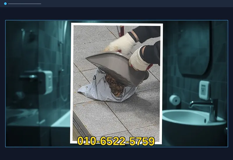 군포동 플렉스 샤프트 관로 이물질 분쇄 현장 시공 사진