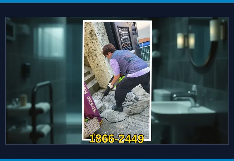 만수동 아파트 공용 입상관 고압 세정 현장 시공 사진