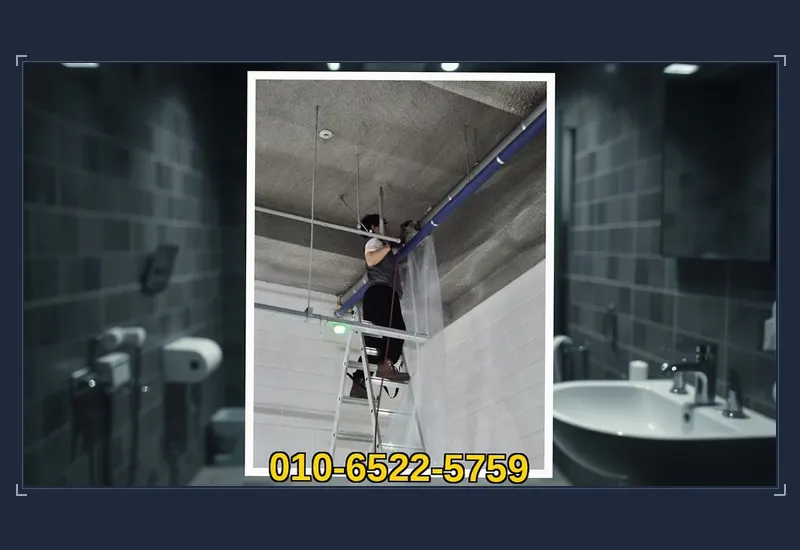 경기광주 탄벌동 싱크대 하부 배관 유지방 분쇄 현장 시공 사진
